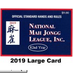 National Mah Jongg League 2019 Large Size Card Mah Jongg Card  B07BJNZ2P6
